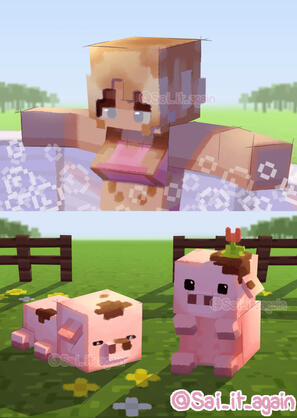 Sabrina Carpenter in Minecraft